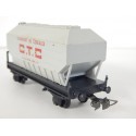 HORNBY UN WAGON CEREALIER CTC A ESSIEU HO SANS BOITE