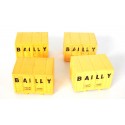 Réf 17327 LOT DE 4 CONTENAIRES BALLY HO POUR WAGONS JOUEF ET AUTRE HO