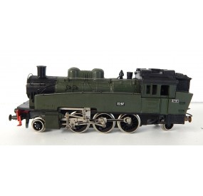 PIKO LOCOMOTIVE VAPEUR TYPE 131 ETAT 32.917 VERTE ET NOIR TRES BON ETAT HO