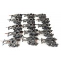 B 13 - JOUEF LOT DE 15 BOGIES A GRIFFES POUR WAGON ANCIENNE JOUEF HO