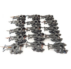 B 13 - JOUEF LOT DE 15 BOGIES A GRIFFES POUR VOTURE ANCIENNE JOUEF HO