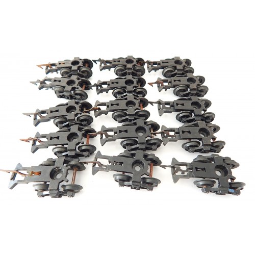 B 13 - JOUEF LOT DE 15 BOGIES A GRIFFES POUR VOTURE ANCIENNE JOUEF HO
