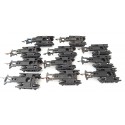 B 14 - JOUEF LOT DE 11 BOGIES A GRIFFES POUR VOITURE ANCIENNE JOUEF HO