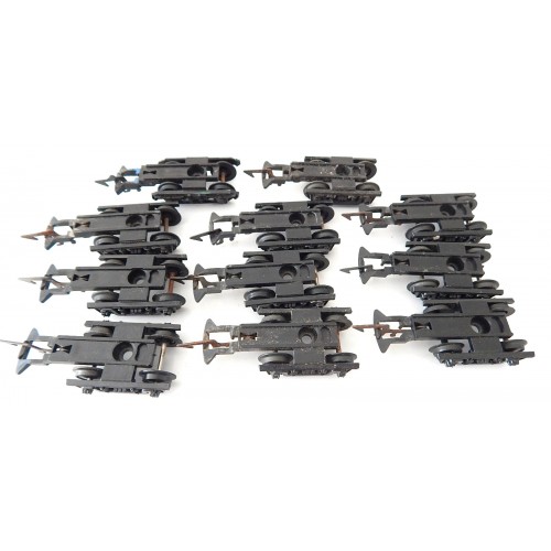 B 14 - JOUEF LOT DE 11 BOGIES A GRIFFES POUR VOITURE ANCIENNE JOUEF HO