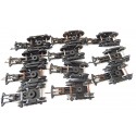 B 14 - JOUEF LOT DE 11 BOGIES A GRIFFES POUR VOITURE ANCIENNE JOUEF HO