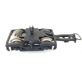 R 6721 UN BOGIE TYPE Y 24 NOIR ROUES METAL AVEC FREINS JOUEF HO -