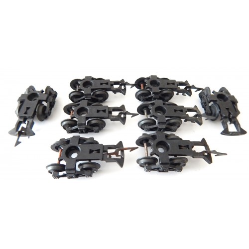 B 18 - JOUEF LOT DE 8 BOGIES A GRIFFES POUR WAGON ANCIENNE JOUEF HO