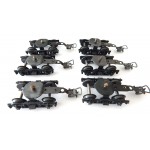 B 25 - LOT DE 6 BOGIES EN METAL POUR VOITURE FRANCE TRAIN ? HO