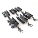 B 25 - LOT DE 6 BOGIES EN METAL POUR VOITURE FRANCE TRAIN ? HO