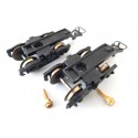 B 35 - JOUEF 2 BOGIE NOIR DE VOITURE JOUEF HO