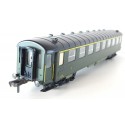 FLEISCHMANN VOITURE 1CL VERTE TOIT NOIR TYPE EST SNCF SANS BOITE HO