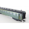 FLEISCHMANN VOITURE 1CL VERTE TOIT NOIR TYPE EST SNCF SANS BOITE HO