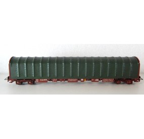 JOUEF WAGON BACHER A BOGIES ESSIEUX BRUNIES HO SANS BOITE