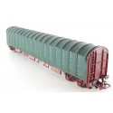 JOUEF WAGON BACHER A BOGIES ESSIEUX BRUNIES HO SANS BOITE