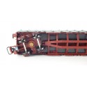 JOUEF WAGON BACHER A BOGIES ESSIEUX BRUNIES HO SANS BOITE