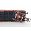 JOUEF WAGON COUVERT A BOGIES TYPE GAS ESSIEUX BRUNIES HO SANS BOITE
