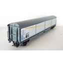 JOUEF WAGON COUVERT A BOGIE PARROIS COULISSANTE HO SANS BOITE