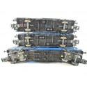 ELECTROTREN LOT DE 3 WAGONS COUVERT TRANSFESA SANS BOITE HO