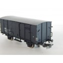 PIKO WAGON COUVERT MARRON A ESSIEUX TOIT GRIS EUROPE SNCF SANS BOITE HO