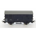 PIKO WAGON COUVERT MARRON A ESSIEUX TOIT GRIS SNCF 438746 SANS BOITE HO