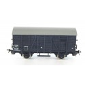 PIKO WAGON COUVERT MARRON A ESSIEUX TOIT GRIS SNCF 438746 SANS BOITE HO