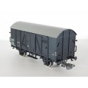 PIKO WAGON COUVERT MARRON A ESSIEUX TOIT GRIS SNCF 438746 SANS BOITE HO