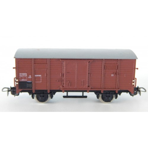 PIKO WAGON COUVERT MARRON CLAIRE A ESSIEUX SNCF 469251 SANS BOITE HO