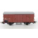 PIKO WAGON COUVERT MARRON CLAIRE A ESSIEUX SNCF 469251 SANS BOITE HO