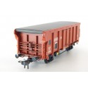 WAGON TOMBEREAU A ESSIEUX SNCF TOIT COULISSANT SANS MARQUE HO