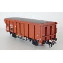 WAGON TOMBEREAU A ESSIEUX SNCF TOIT COULISSANT SANS MARQUE HO